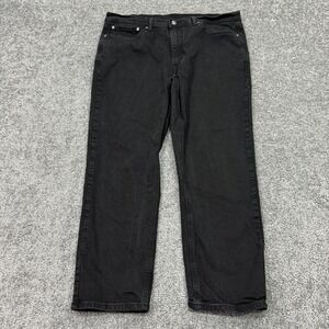 Levis Jeans Mens 38x29 Black 541 Athletic Taper Fit Denim City Preppy Casual